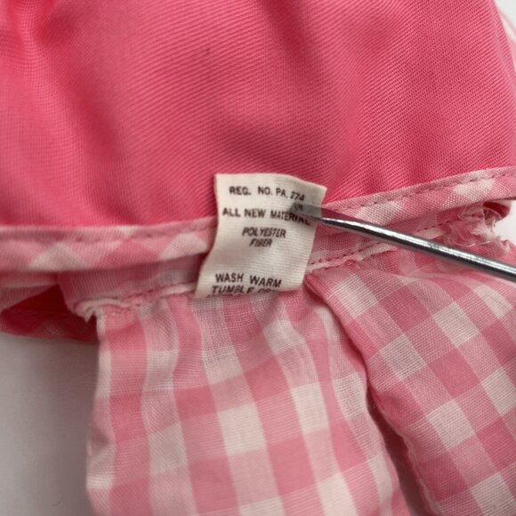 Vintage Fisher Price Cholly Dolly Blue White Checkered Boy Doll Rattle 1977 12” - Picture 4 of 12